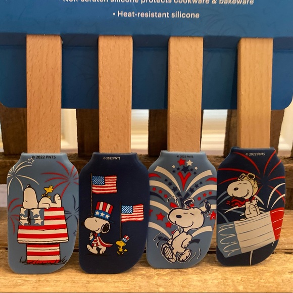 Patriotic Snoopy Mini Spatulas Set Of 4, Snoopy Large Spatula & Spoon Set Of 2 - Picture 11 of 15